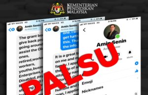 FB Amin Senin bukan milik KP Pelajaran