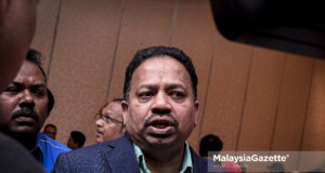 Presiden MIC, Tan Sri SA Vigneswaran. foto HAZROL ZAINAL, 10 JANUARI 2019