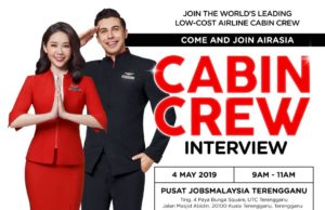 AirAsia cari anak Terengganu jadi kru kabin