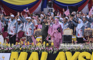 Al-Sultan Abdullah dan Raja Permaisuri di Sambutan Hari Kebangsaan 2019