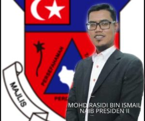 Naib Presiden II Majlis Belia Negeri Johor (MBNJ) Mohd Rashidi Ismail