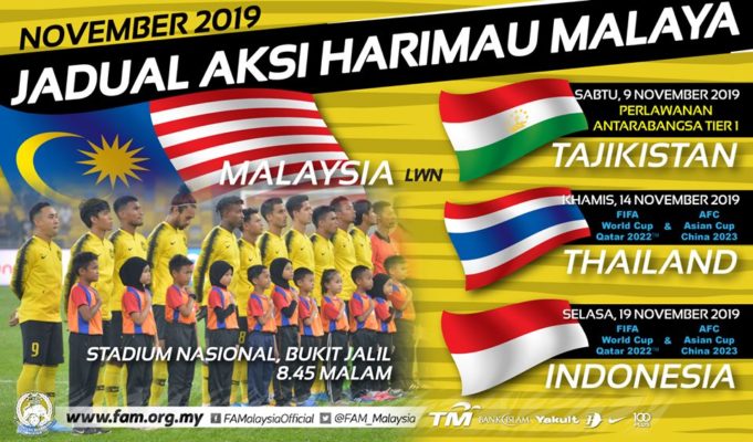 malaysia vs indonesia 19 november 2019