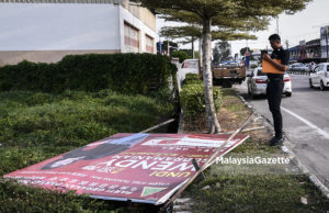 Tanjung Piai: Gerakan lapor polis sepanduk gergasi calon disabotaj