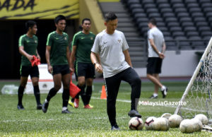 LENSA MG | Aksi Latihan Pasukan Indonesia di Stadium Bukit Jalil