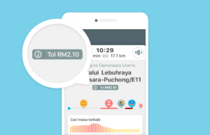 Waze perkenal harga tol