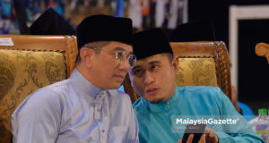 Mohamed Azmin Ali (left) and Muhammad Hilman Idham (right) Bersatu PBM Parti Bangsa Malaysia PPBM