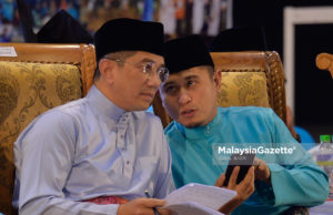 Mohamed Azmin Ali (left) and Muhammad Hilman Idham (right) Bersatu PBM Parti Bangsa Malaysia PPBM