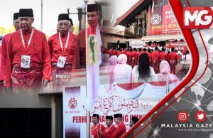 TERKINI : Bendera Sang Saka Bangsa Bekibar di PWTC #UMNO