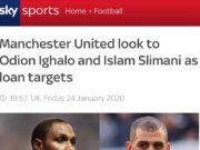 Ighalo, Slimani dalam radar Man United