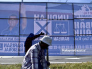DAILY LIFE – Jentera BN Pasang Papan Iklan Calon Sempena Kempen #PRKKimanis