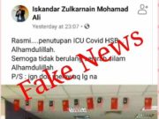 Sebar berita palsu Covid-19 seperti menabur garam di atas luka