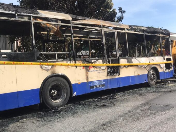 Bas Rapid KL terbakar di Ampang kini dalam siasatan