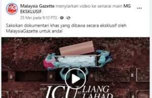 Dari ICU ke Liang Lahad raih lebih 1 juta view