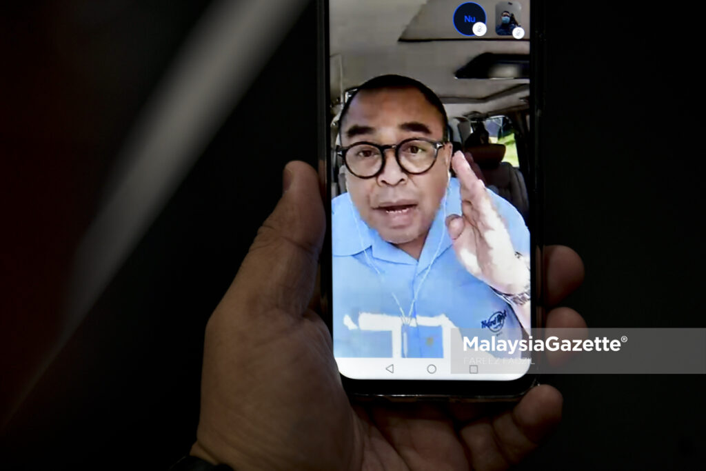 Ketua Pegawai Eksekutif Kumpulan Big Blue Capital (M) Sdn Bhd, Datuk Shamsubahrin Ismail bercakap kepada media secara dalam talian dengan menggunakan 'Skype' di Pejabat Big Blue Capital, Wisma Central, Kuala Lumpur. foto FAREEZ FADZIL, 21 MEI 2020