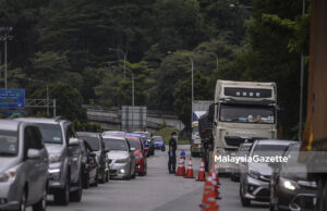 Sebanyak 1,613 kenderaan cuba rentas sempadan negeri berpatah balik