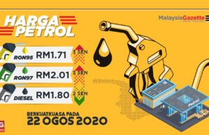 Harga petrol naik, diesel turun