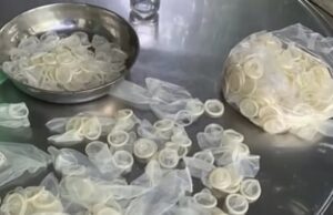 Kegiatan kitar semula kondom terbongkar