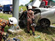 Anak beranak maut dalam nahas kereta