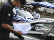 310 kenderaan diarah patah balik semasa sekatan jalan raya