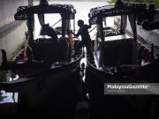 Perahu Dondang Sayang ‘Tersadai’ Akibat PKPB