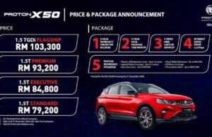 Proton X50 ditawar dari harga RM79,200