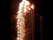 Bangunan 33 tingkat terbakar, ramai sesak nafas hidu asap