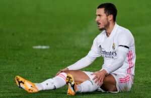 Real tewas di laman sendiri, Hazard cedera lagi