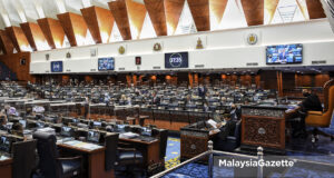 The Dewan Rakyat sitting at the Parliament in Kuala Lumpur Dewan Rakyat sit sitting