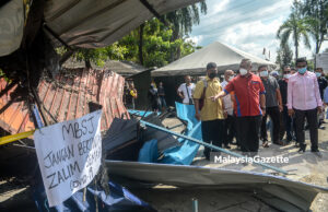 Noh Omar Dengar Keluhan Peniaga Gerai Diroboh MPSJ