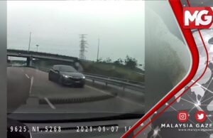 Wanita pandu kereta lawan arus ditahan