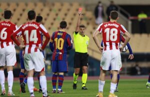 Messi berisiko digantung 12 perlawanan kerana tumbuk pemain lawan