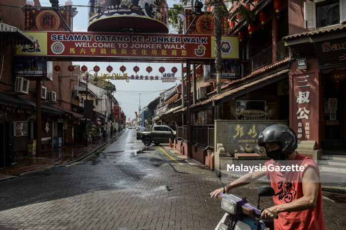 Suasana lenggang Jonker Walk