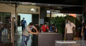 The police confiscate RM5 million worth of syabu from a terrace house in Teluk Bahang, Penang. drug bust syabu