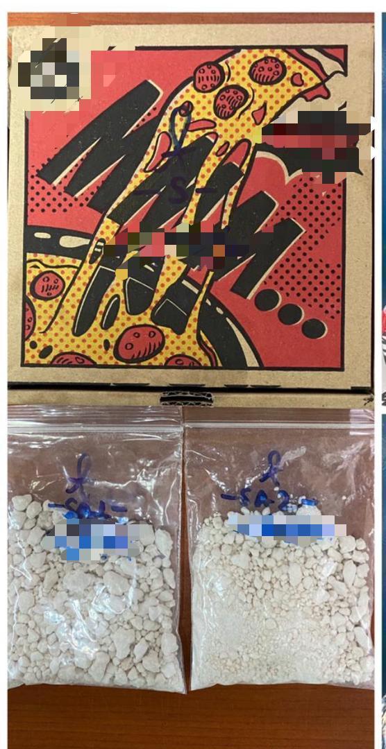 Ampang Jajar Apartment drugs The police seized 113 g of heroin hidden in a pizza box.