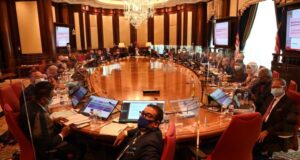 Prime Minister Tan Sri Muhyiddin Yassin went ahead to chair the Cabinet meeting as usual today