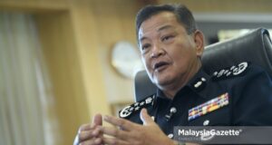 Inspector-General of Police, Tan Sri Abdul Hamid Bador. PIX: FAREEZ FADZIL / MalaysiaGazette / 06 FEBRUARY 2021. drug lord Tan Sri Datuk Seri drug syndicates