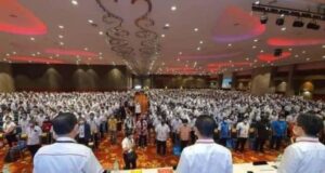 The attendees of DAP Perak Convention at the Ipoh Convention Centre Perak (ICC) yesterday.