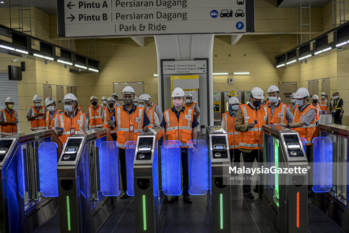 Pemeriksaan dan Latihan Stesen MRT Putrajaya