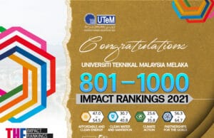 UTeM tersenarai dalam penarafan THE Impact Rankings 2021