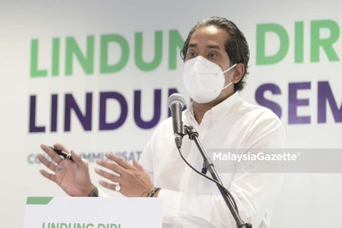 Minister of Science, Technology and Innovation cum the Coordinating Minister for the National Covid-19 Immunisation Programme (PICK), Khairy Jamaluddin Abu Bakar Phase 4 PICK