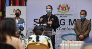 Director-General of Health, Tan Sri Dr Noor Hisham Abdullah during a news conference at the Ministry of Health on the latest development of Covid-19. PIX: SYAFIQ AMBAK / MalaysiaGazette / 08 MAY 2021