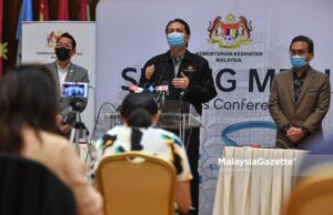 Director-General of Health, Tan Sri Dr Noor Hisham Abdullah during a news conference at the Ministry of Health on the latest development of Covid-19. PIX: SYAFIQ AMBAK / MalaysiaGazette / 08 MAY 2021