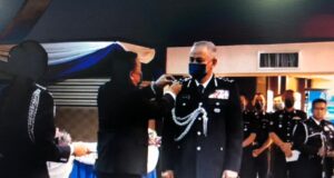 PDRM Datuk Seri Acryl Sani takes over the role as the Inspector-General of Police (IGP) from former IGP Datuk Seri Abdul Hamid Bador at the Bukit Aman Senior Officers’ Mess this morning.