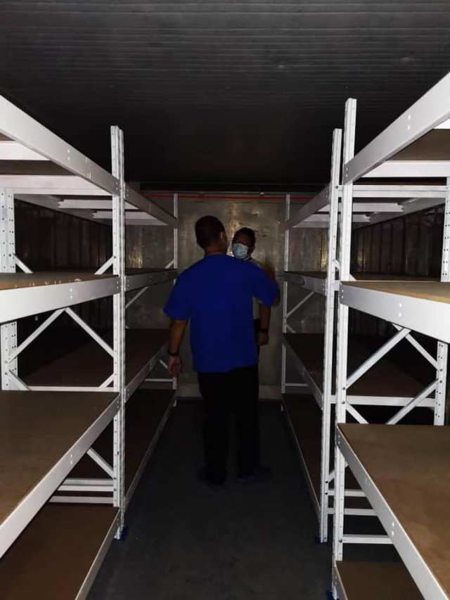 A look inside the special containers to store the dead bodies of Covid-19 patients at the Sungai Buloh Hospital.   PIX: MOH Facebook
