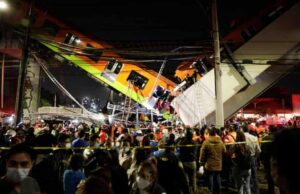 Laluan tren runtuh, 13 maut
