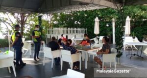 Five individuals were fined for gathering and socialising at a hotel in Batu Feringghi yesterday