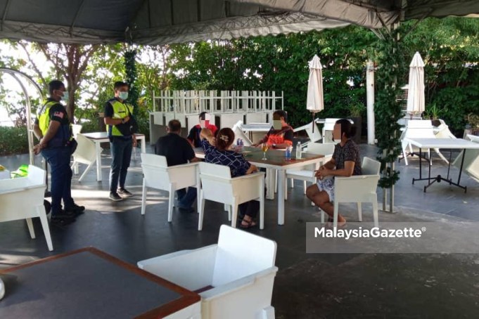 Five individuals were fined for gathering and socialising at a hotel in Batu Feringghi yesterday