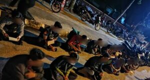 The police arrested 38 individuals including 12 teenagers for illegal racing, gathering at public area during the Full Movement Control Order (MCO) and not practicing physical distancing at the New North Klang Straits Bypass (Shapadu) yesterday