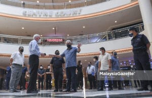 Hamzah Zainudin Pantau Pematuhan SOP Pusat Beli Belah
