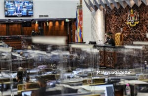 Dewan Rakyat sitting at the Parliament, Kuala Lumpur. convene reconvene hybrid Parliament